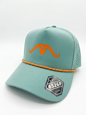 Printed Vented Cape Buff Logo Logo Hat