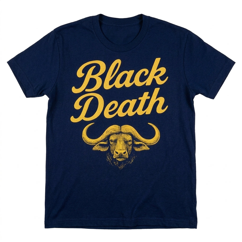 Black Death Buff logo T shirt