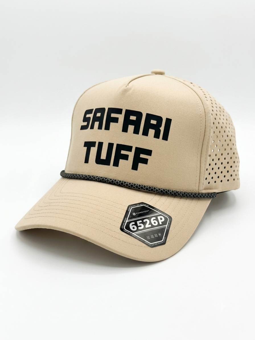 Vented Printed Text Logo hat