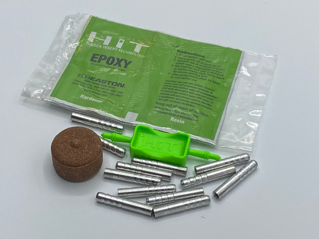 Easton HIT Insert In Ottone Per Frecce Con Utensile Di Montaggio - Clam Pack - 2